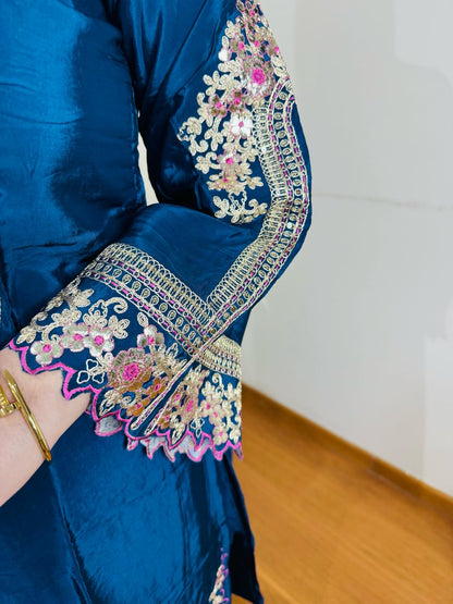 "VERKA" TWO PIECE SET (BLUE)