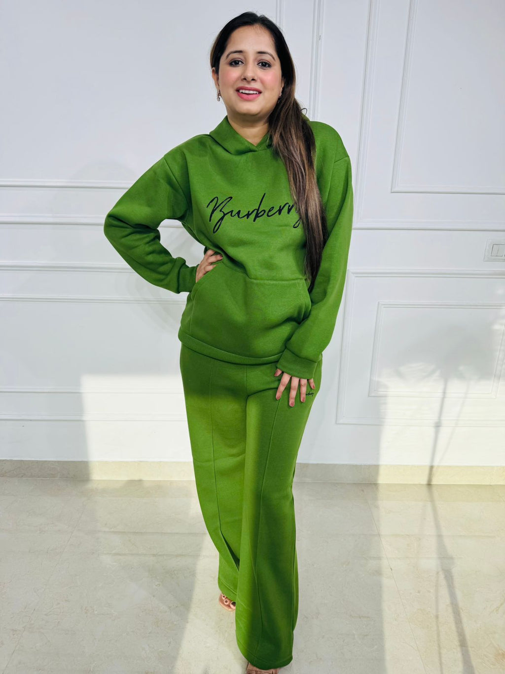 Frost | Light Grey Oversized Hoodie Tracksuit Coord Set