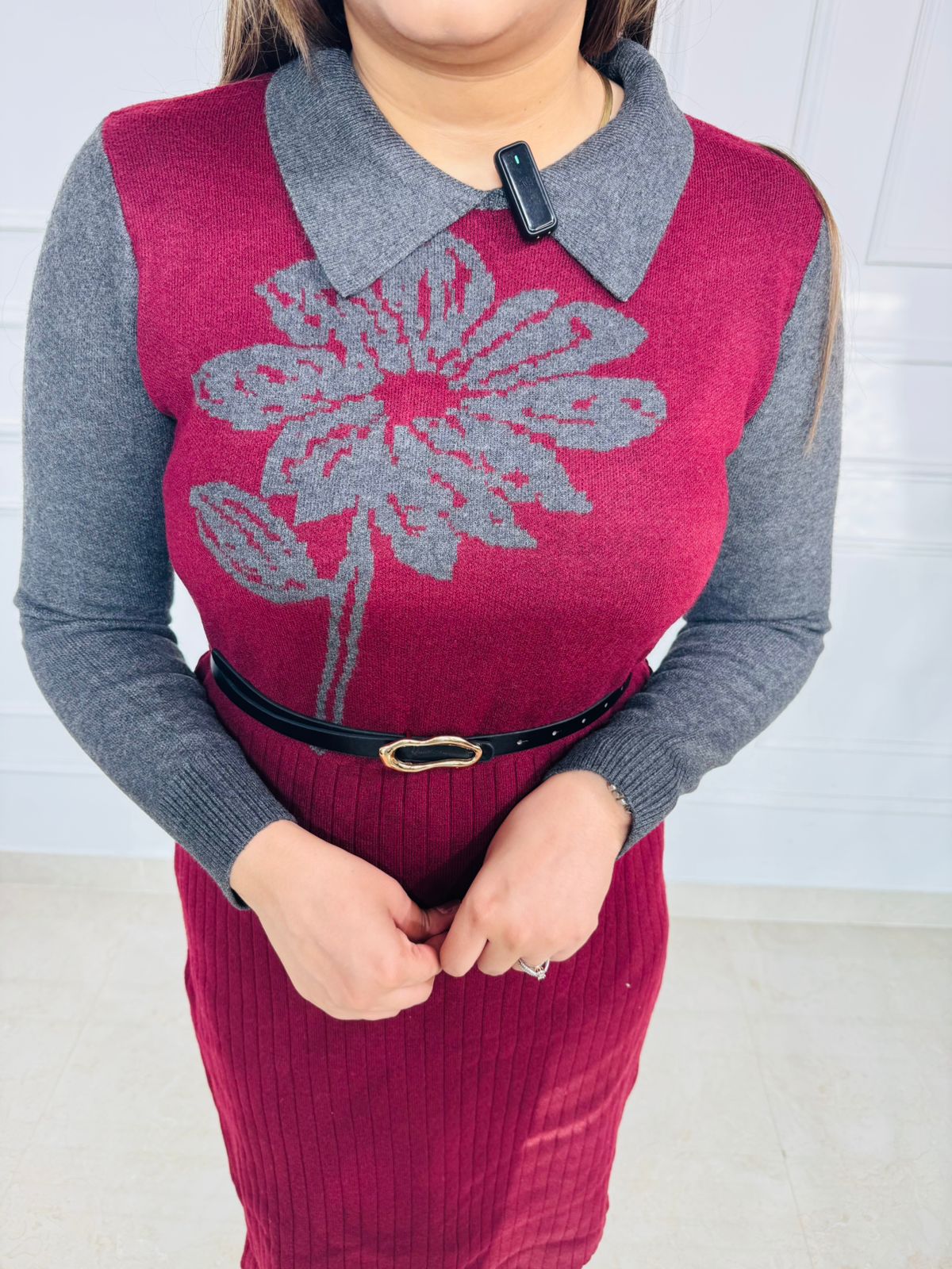 Petaluxe | Floral Knit Dress