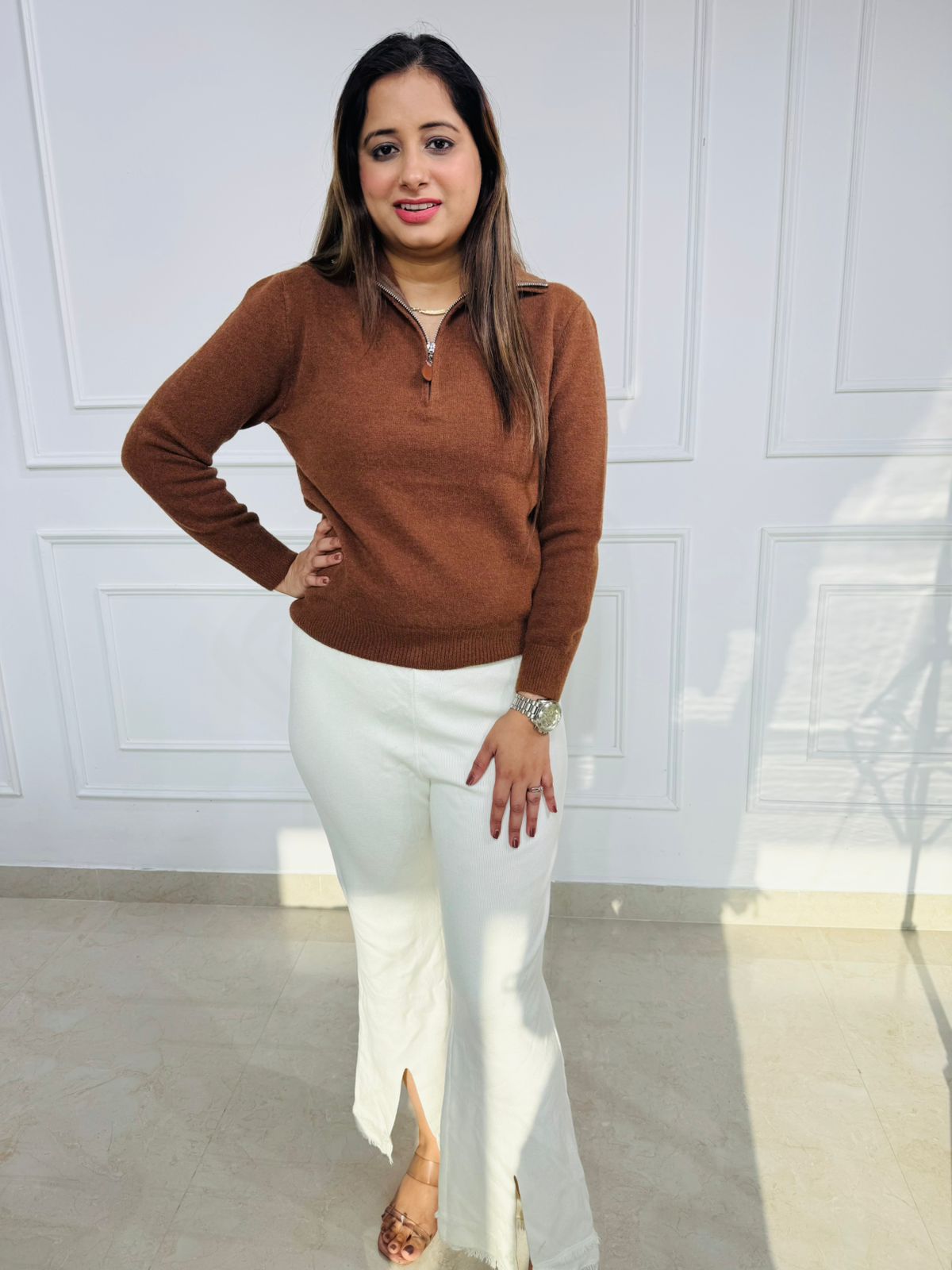 Roastelle | Quarter-Zip Knit