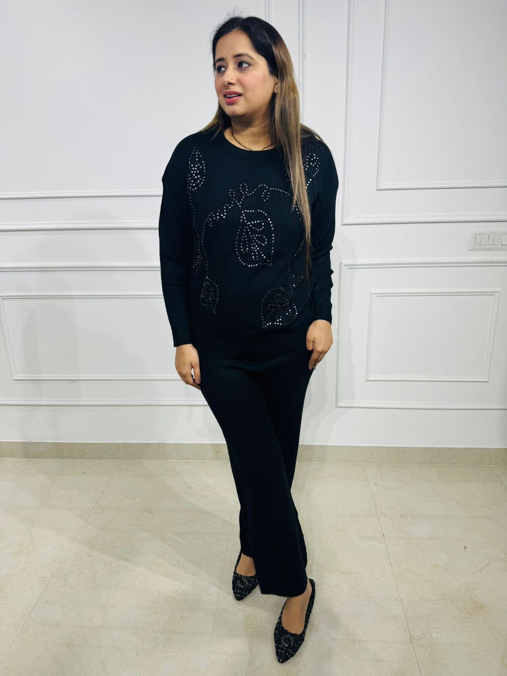 Noiréa | Luxe Crystal Knit Co-Ord Set