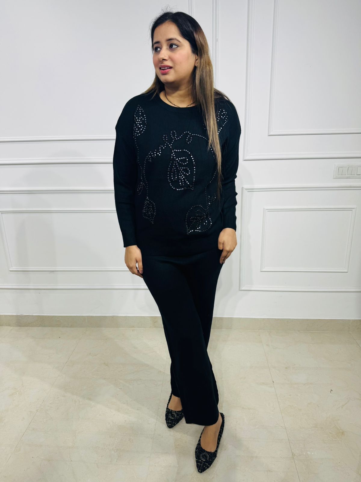 Noiréa | Luxe Crystal Knit Co-Ord Set