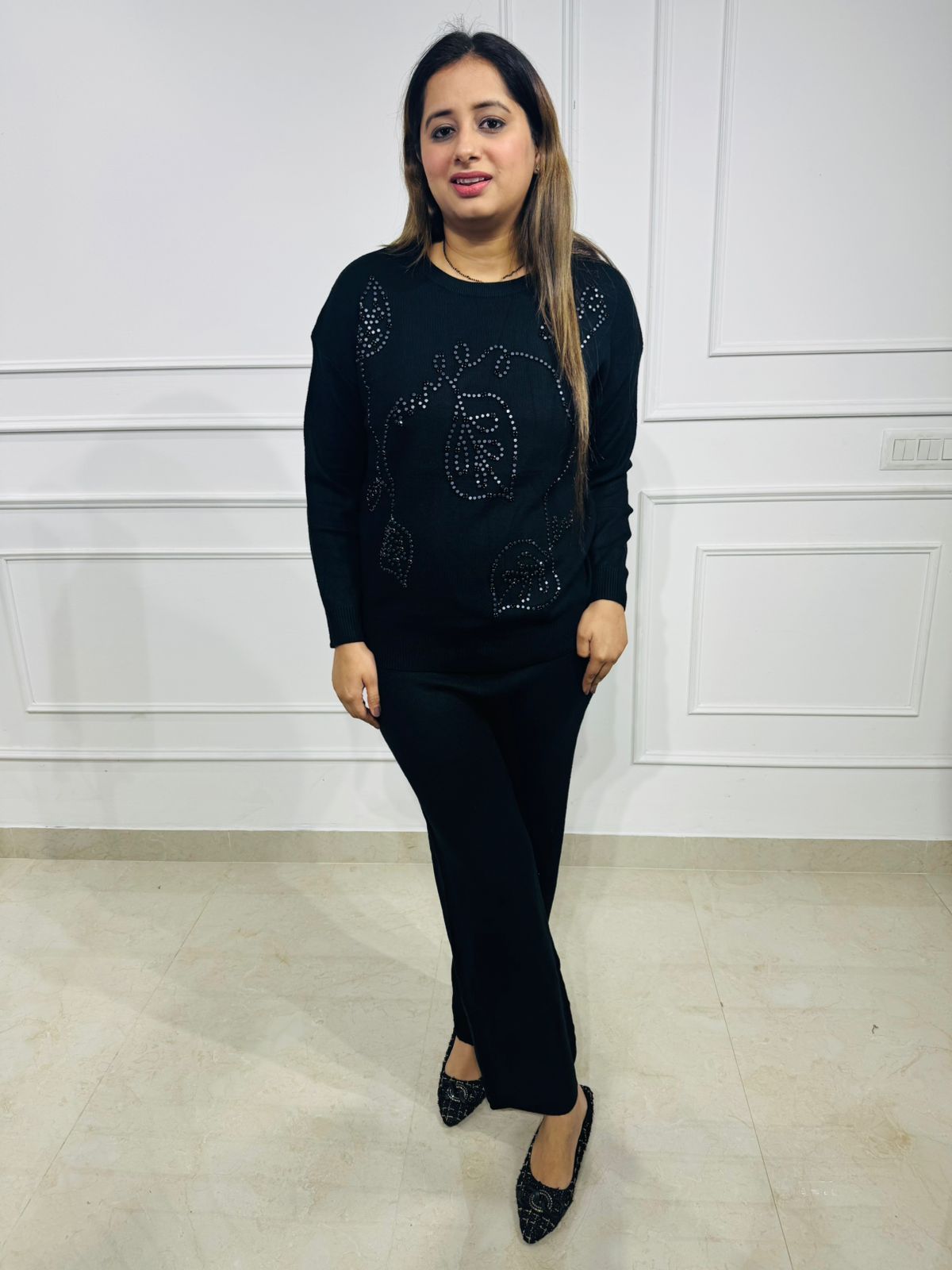 Noiréa | Luxe Crystal Knit Co-Ord Set