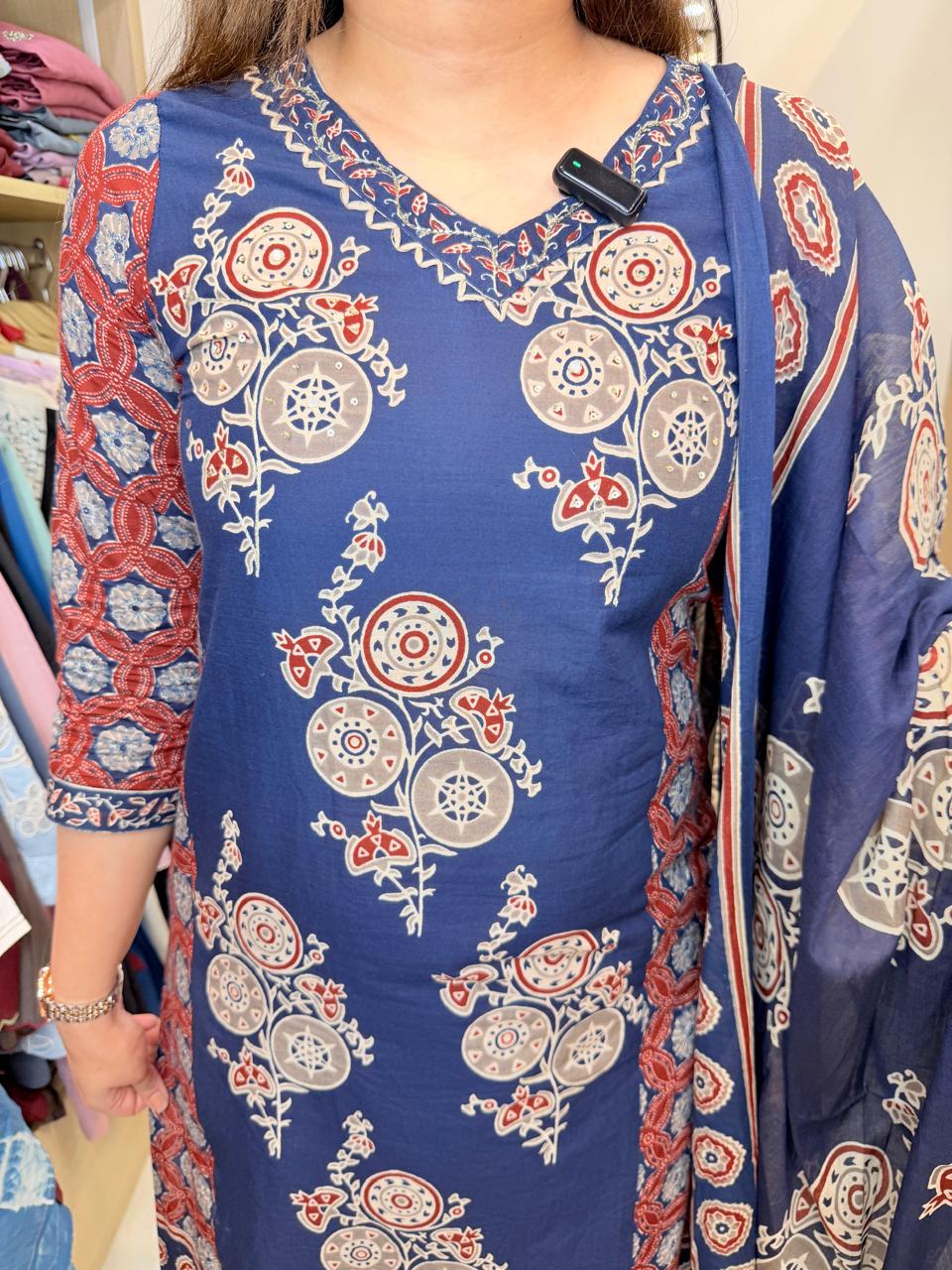 Ajrakh | Printed 3-Piece Suit Set