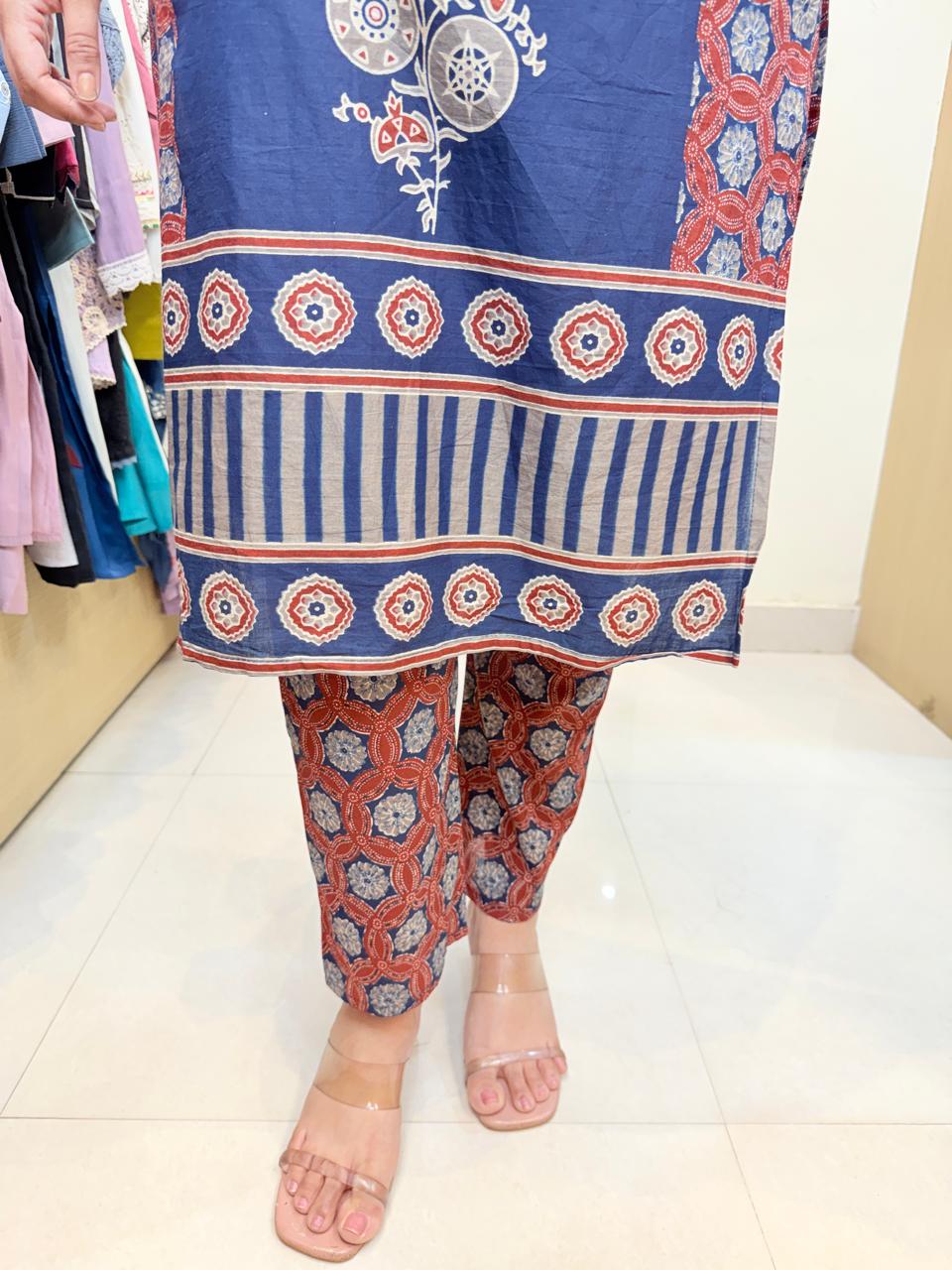 Ajrakh | Printed 3-Piece Suit Set