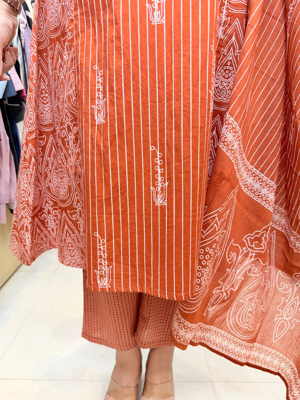 Rustira | Ajrakh-Inspired 3-Piece Suit Set