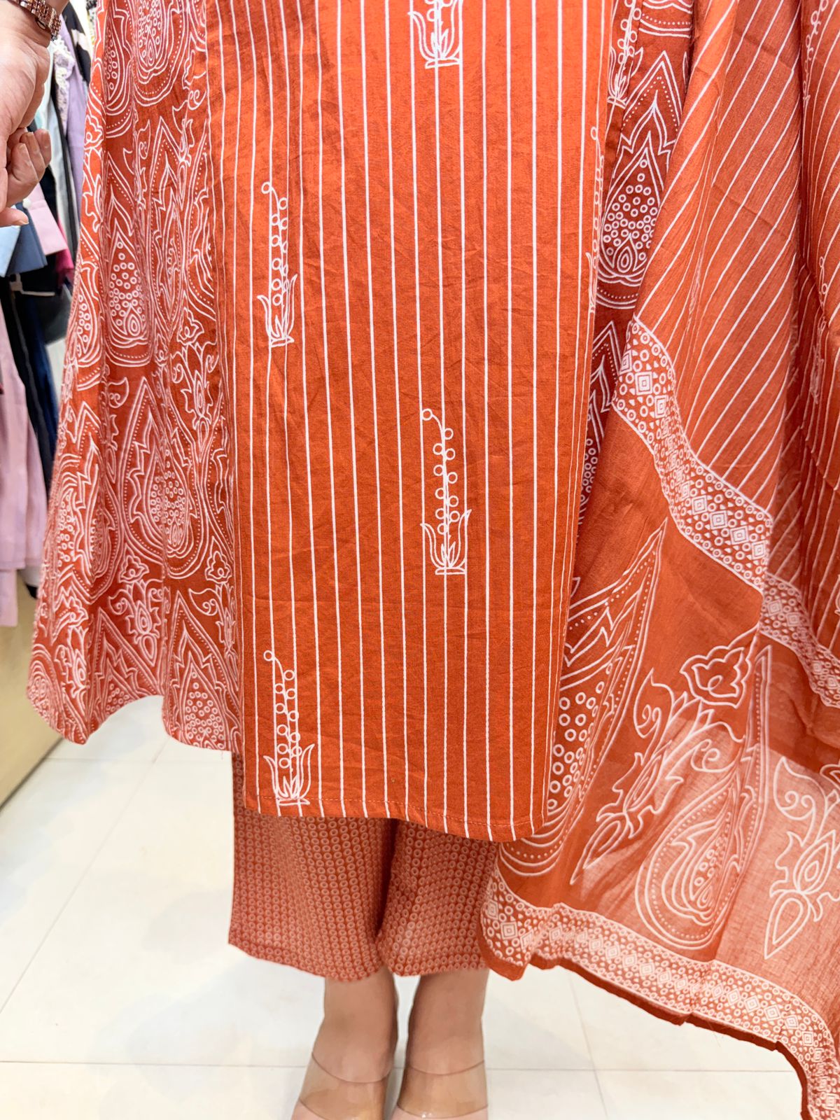 Rustira | Ajrakh-Inspired 3-Piece Suit Set