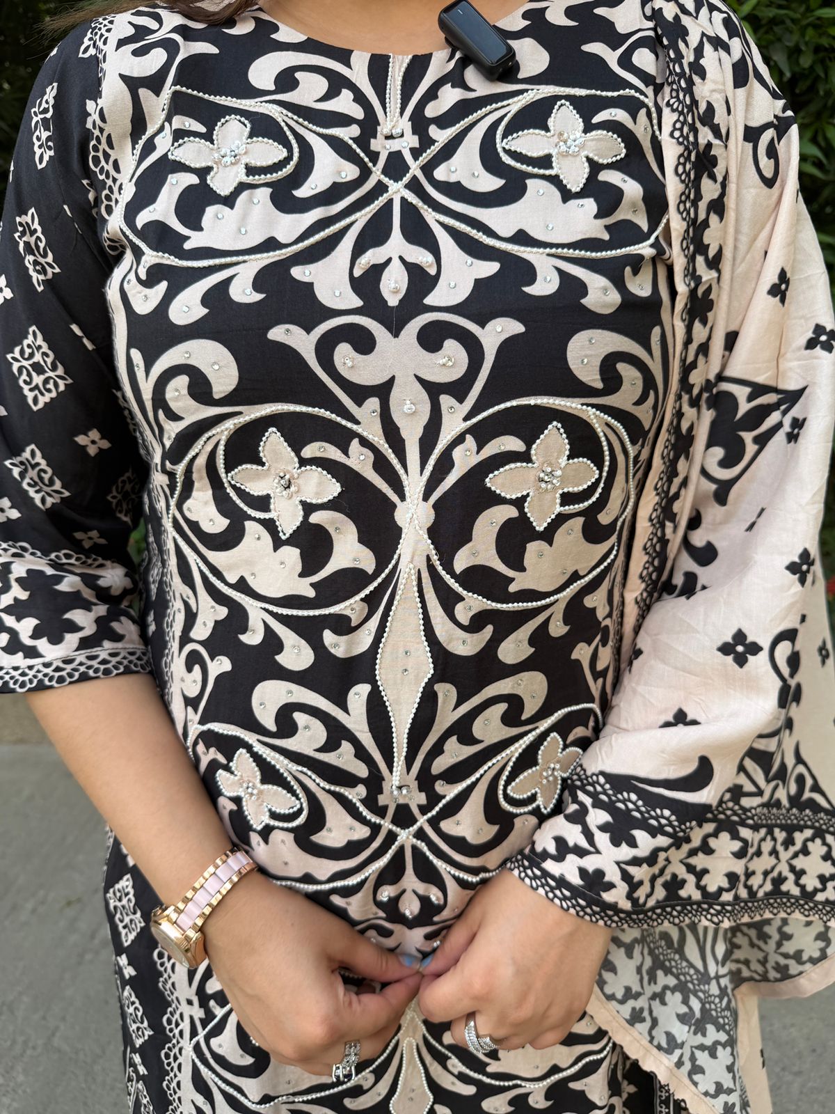 Vasundra | Printed Kurta Pant Set with Dupatta