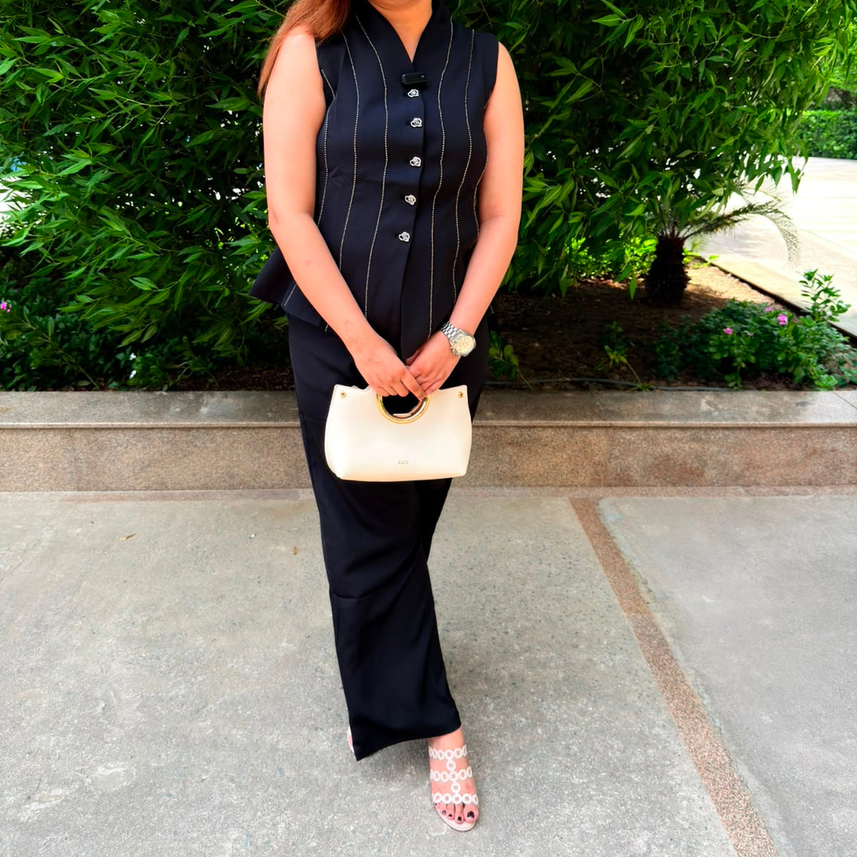 Noir | Pinstripe Waistcoat Co-Ord Set