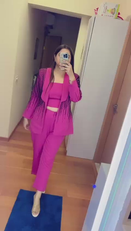THREE PIECE OF SET INNER COAT AND PANT